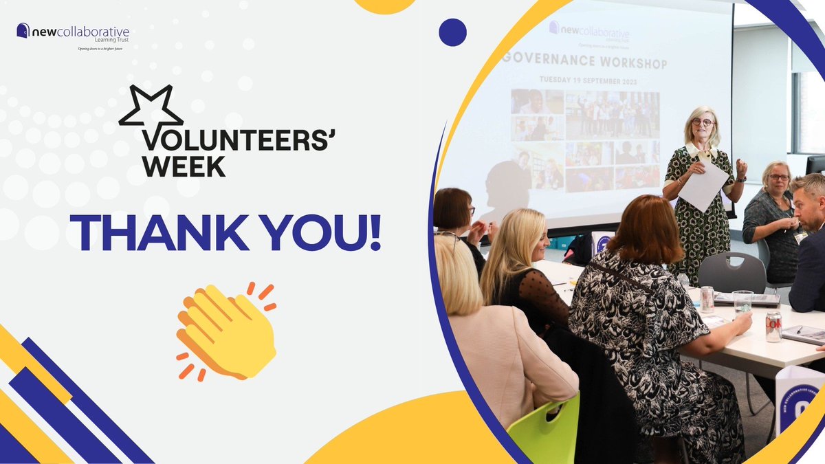It's National Volunteers' Week! 🎉 We'd like to say a huge THANK YOU to our incredible Governors and volunteers across the Trust. Your amazing skill set and passion for education supports us to achieve our vision. We couldn’t do it without you! 👏