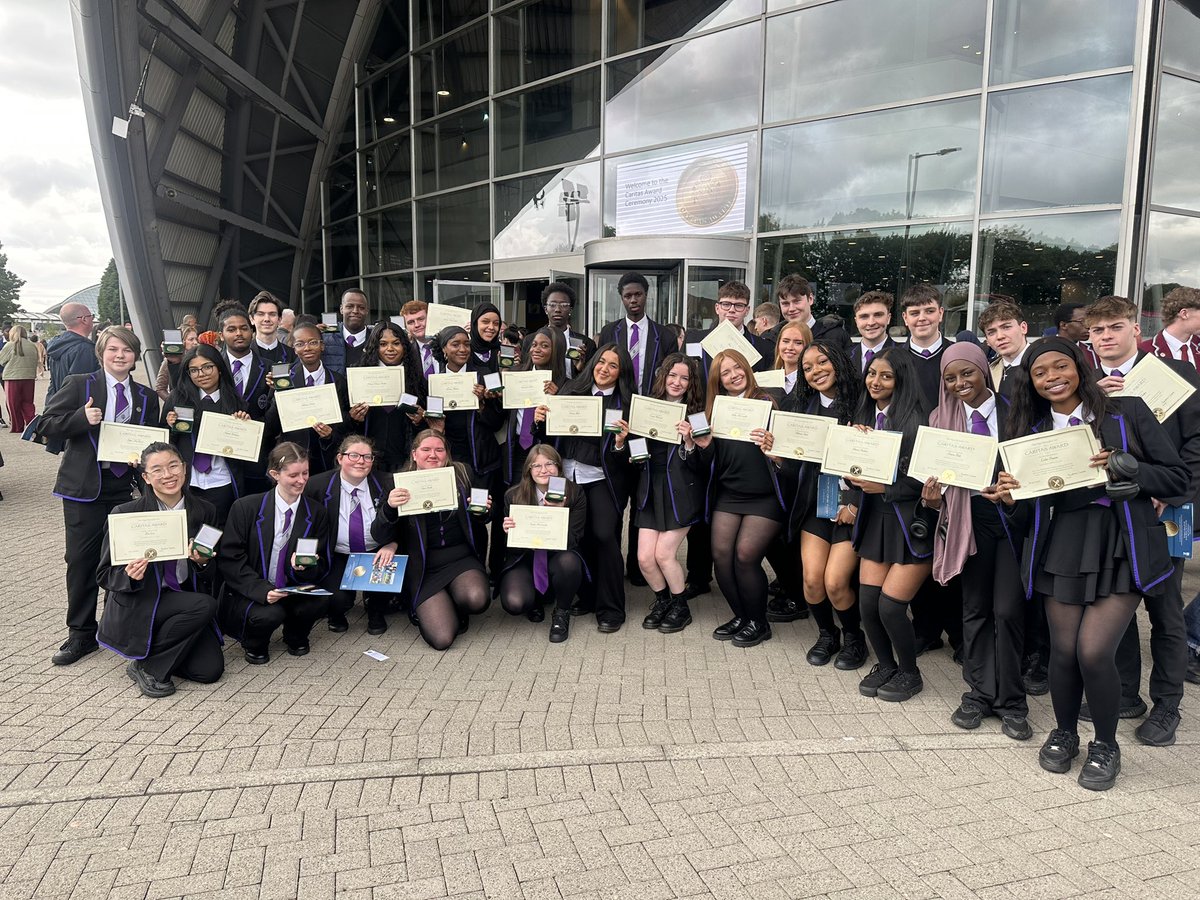 Today our largest ever Caritas cohort received their Caritas Award at the Armadillo - we are so immensely proud of you all! @allsaintsrcsec <a href="/SCESDirector/">SCES</a>