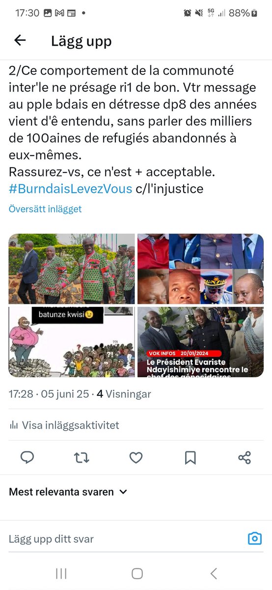 FofeFefe's tweet photo. @NtahirajaThren1 @NtareHouse @BurundiGov @MAEBurundi @CeniBurundi @DIASPORANDUNDI @BURUNDIDIASPOR1 https://t.co/mXdOGKyp0U