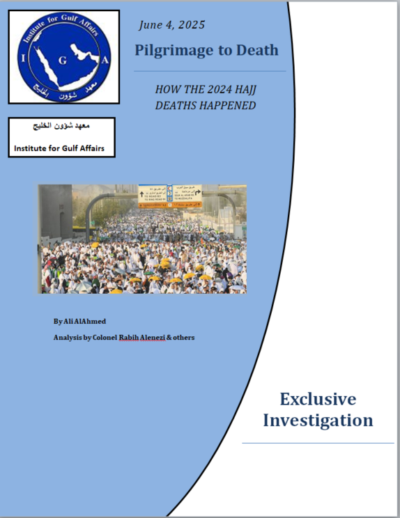GulfInstitute's tweet photo. Exclusive Investigation:  #Pilgrimage to Death in #Makkah #Hajj With @ColAleneziRabih. Detailed breakdown the 3Hajj2024 disaster that claimed 1400 pilgrims' lives. @MoHU_En @Saudi2034 #Hajj1446 @pss_en https://t.co/PZsNmm4BiX