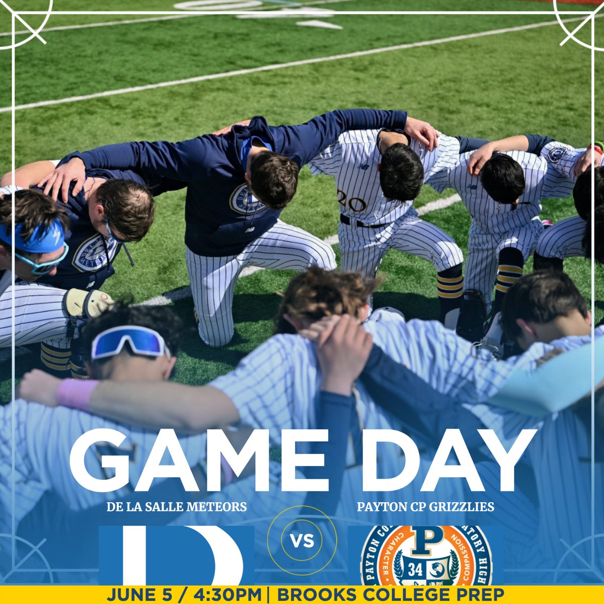 ⚾ It’s Game Day! ⚾

Baseball takes on the Grizzlies in the Sectional Semifinal!

🆚 : Payton College Prep
🕟 : 4:30pm
📍 : Brooks College Prep
🎟️ : gofan.co/event/3620089?…

#MeteorsUnited #GoMeteors☄️