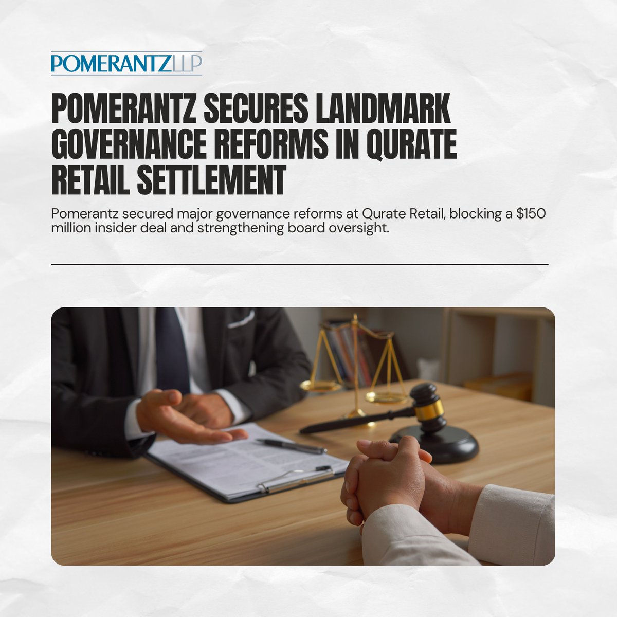 PomerantzLLP's tweet image. In the latest Pomerantz Monitor, Partner Gustavo Bruckner highlights an impactful governance win in the Qurate case, ending a $150M insider edge and securing board oversight reforms. 

Read more here: bit.ly/3T82EEP

#PomerantzMonitor #CorporateGovernance