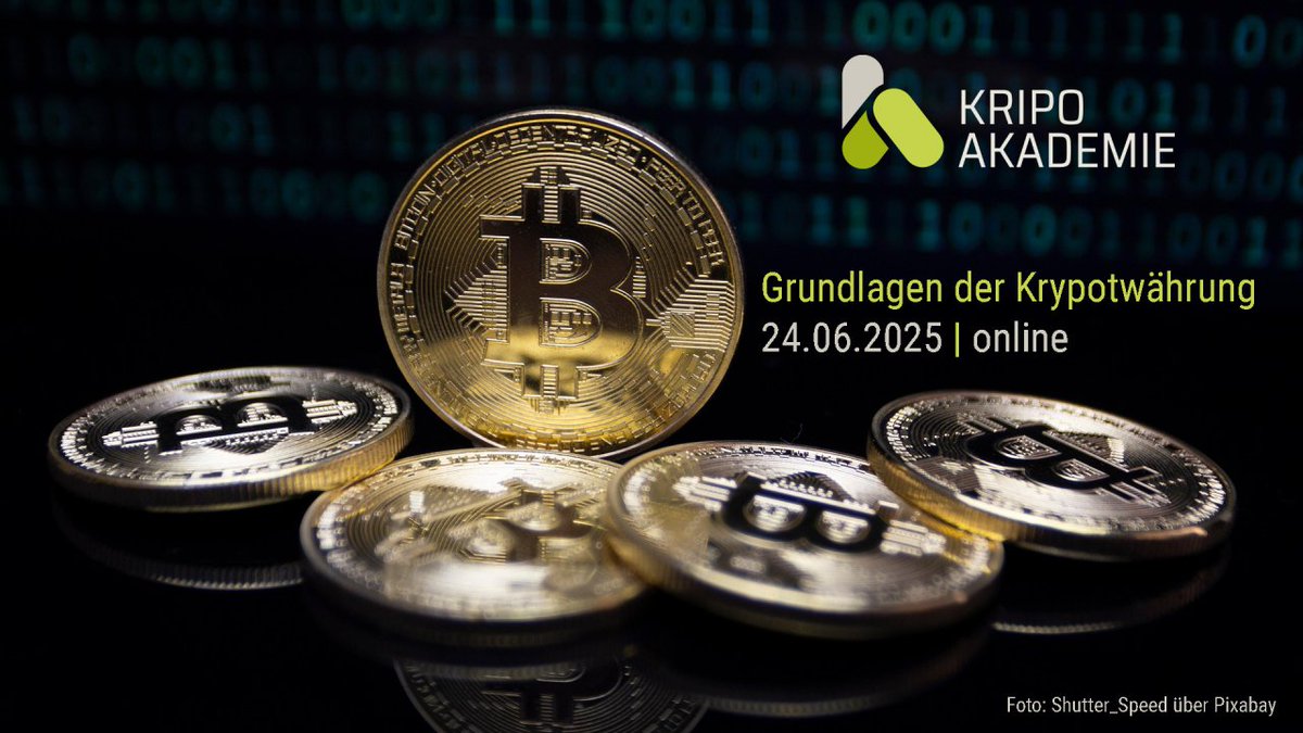 #Kryptowährung und welche Rolle sie im polizeilichen Kontext spielt - das gibts im Seminar der #kripoakademie am 24.06.2025: kripo-akademie.de/seminare/#/de/…