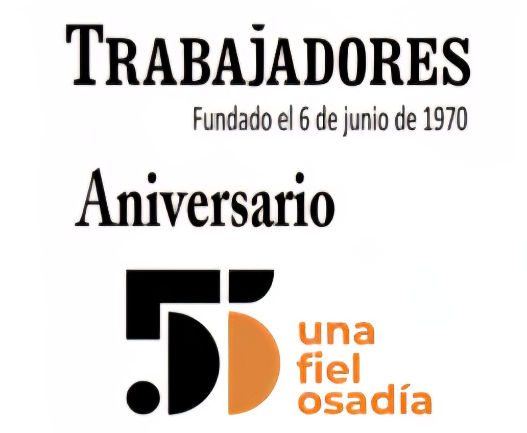 Ulises Guilarte de Nacimiento (@ulisesguilarte) on Twitter photo Celebra hoy el Periódico Trabajadores el 55 Aniv. de su fundación, un colectivo de profesionales de alta calificación y compromiso ante los retos que impone su nuevo modelo de gestión editorial y los códigos comunicacionales contemporáneos.
Desde <a href="/CubaCentral/">Central de Trabajadores de Cuba</a> el abrazo fraterno. Celebra hoy el Periódico Trabajadores el 55 Aniv. de su fundación, un colectivo de profesionales de alta calificación y compromiso ante los retos que impone su nuevo modelo de gestión editorial y los códigos comunicacionales contemporáneos.
Desde <a href="/CubaCentral/">Central de Trabajadores de Cuba</a> el abrazo fraterno.