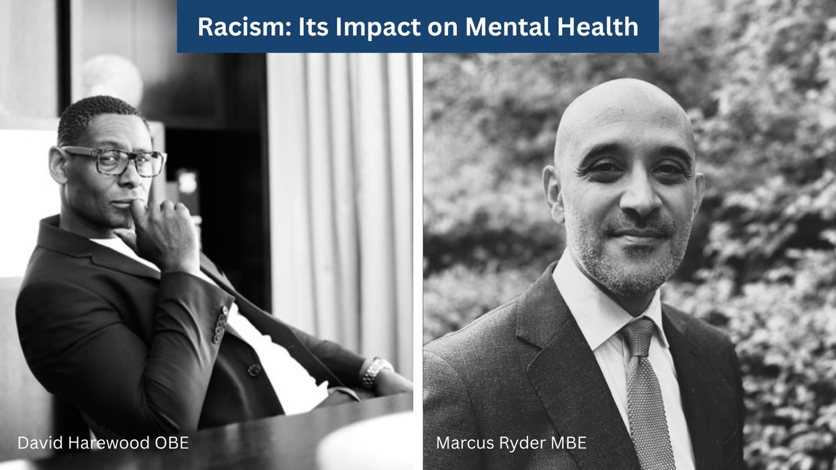 theIoPA's tweet image. Book now to hear actor @DavidHarewood (Homeland, The Night Manager) and @marcusryder (CEO, Film and TV Charity) discuss the experience of being black in what he calls the white space, and its impact on mental health.

📅Sunday 15 June | 3.00pm - 5.00pm
🔗ow.ly/m4ea50W4VCs