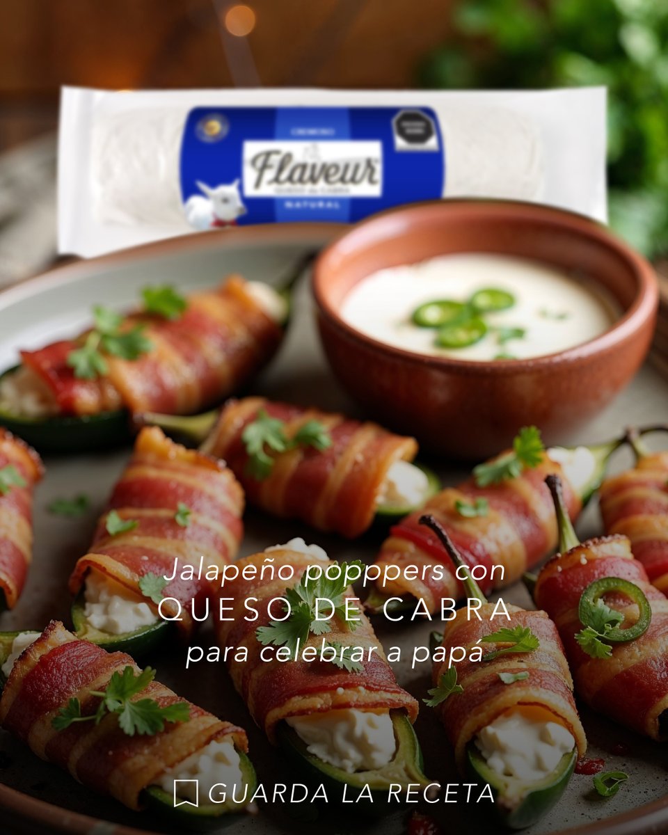 Flaveurquesos's tweet photo. 🌶️ 🧀🥓

Festeja a papá con estos Jalapeño Poppers rellenos de Queso de Cabra Flaveur®. 

Descubre aquí la receta https://t.co/ksriMPBDp0

#Flaveur #DíaDelPadre #QuesoDeCabra #JalapeñoPoppers https://t.co/91Oiz2C5x1