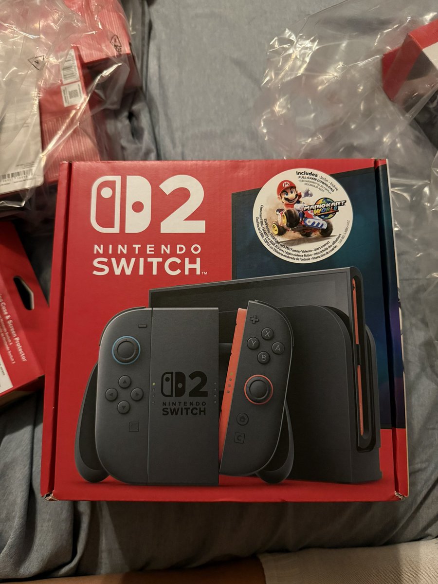KitKat1187's tweet photo. Package secured. ☺️ #NintendoSwitch2 https://t.co/IpzberrtCB