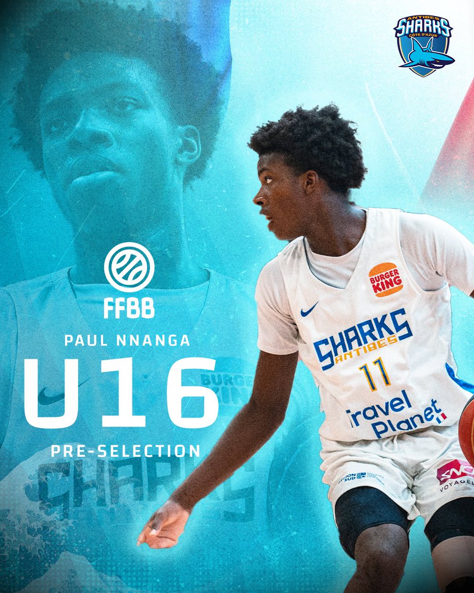 🇫🇷 Gaby Veras &amp; Paul Nnanga en Équipe de France 🦈

🌊 Nos jeunes joueurs G.Veras et P.Nnanga ont tous les deux été pré-sélectionnés en Equipe de France (U18 pour le premier, U16 pour le second) 🦾

🔵 Un grand bravo à tous les deux, Antibes est fier ⚪️

#GoSharks #NouvelleVague