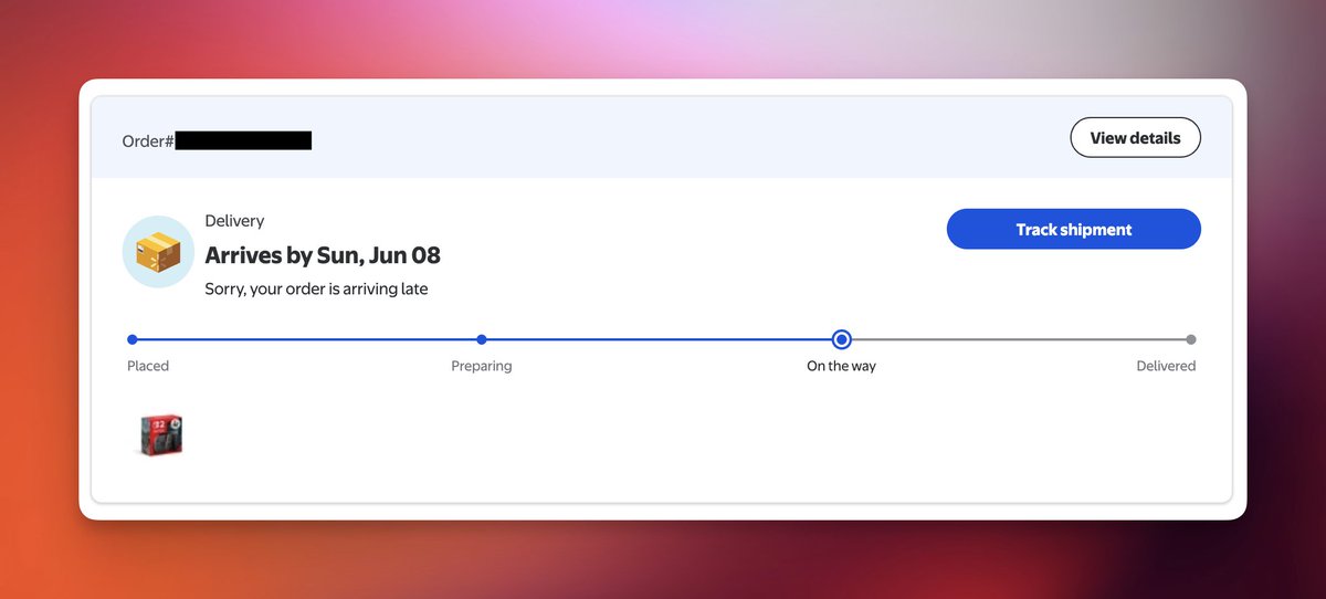 For those that got the "delayed" notification from <a href="/Walmart/">Walmart</a> on the <a href="/NintendoAmerica/">Nintendo of America</a> Switch 2, it just updated, and it's not that bad of a delay.

Crisis averted!