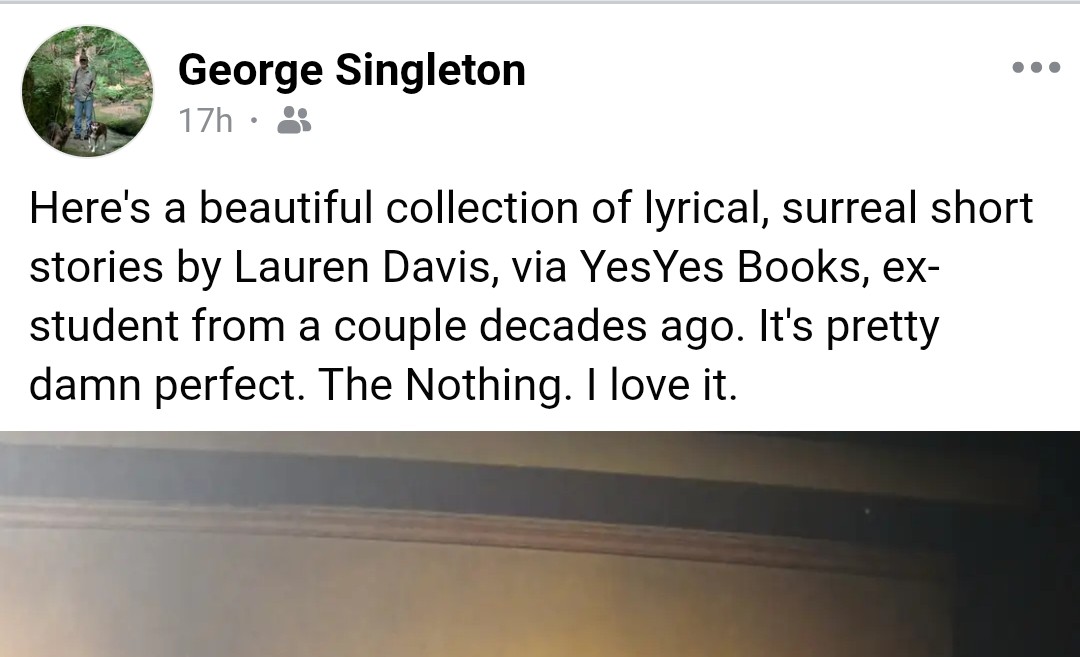 From my first fiction teacher. Choked me up. 🤎🤎🤎