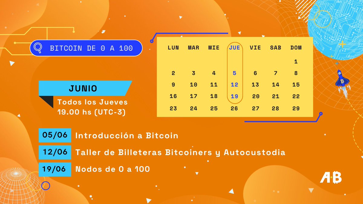 Hoy a las 19hs arrancamos con “Introducción a Bitcoin” en Bitcoin de 0 a  100 🧡📚 Ideal para quienes quieren aprender desde cero. 🚀 📲 Inscribite  gratis acá: https://t.co/5CtpIqNzAO