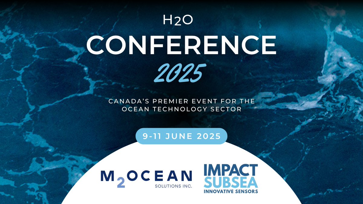 ImpactSubsea's tweet image. The H2O Conference and Exhibition will take place next week in Halifax, Nova Scotia.
Impact subsea will be with our distributor M2Ocean on booth #105 showcasing our game changing sensor solutions.
#h20conference #novascotia #m2ocean