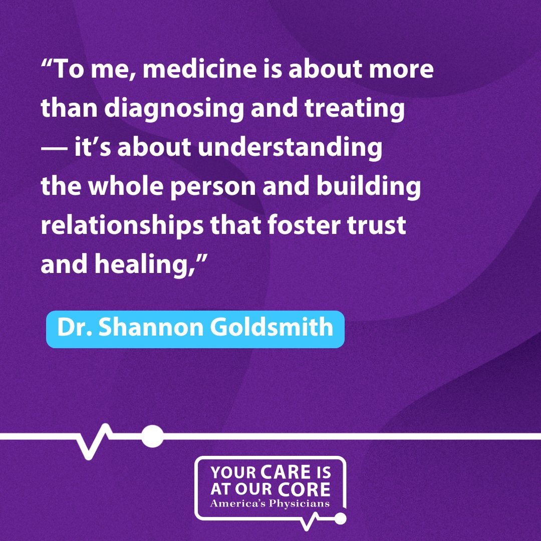 Physicians like Dr. Shannon Goldsmith have persevered through years of medical school &amp; training to get where they are today – building relationships with patients, fighting for their patients, and providing high-quality care. Read Dr. Goldsmith’s interview about her experience