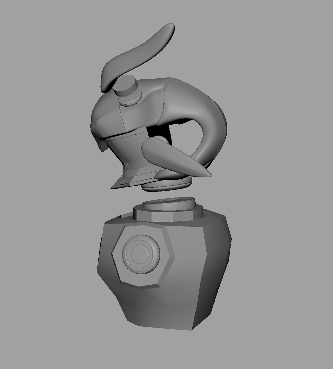 22au01's tweet photo. wip
ウサギっぽい感じは少しでてるけどティティールが足りないロボットむずい https://t.co/3pXHuG63i4
