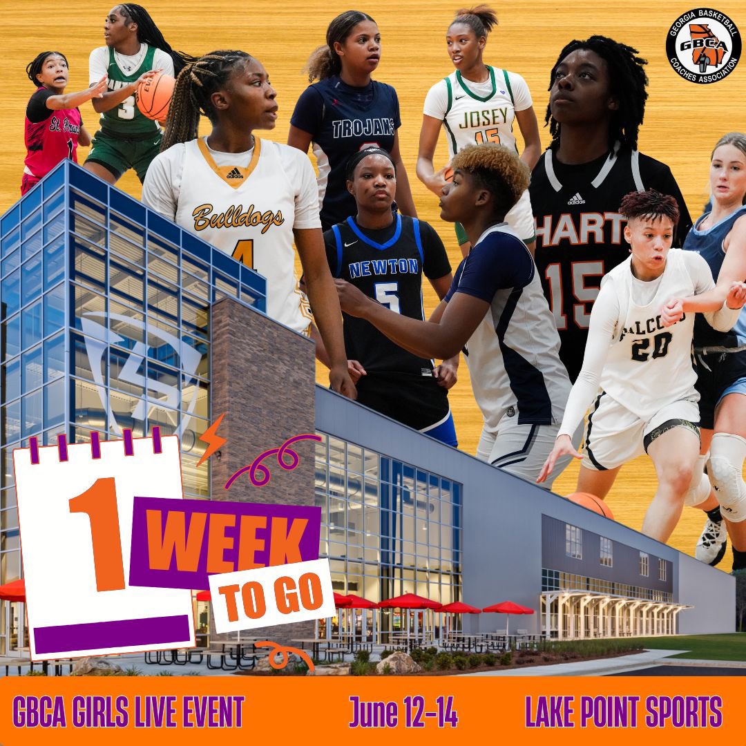 🚨 1 WEEK TO GO! 🚨🏀🔥
Top talent. Elite competition. Packed sidelines.
Let’s get ready to put on a show for the college coaches! 💪🎯
We’re coming with energy, purpose, and pride.
Let the countdown begin!
#GBCAGirlsLive
