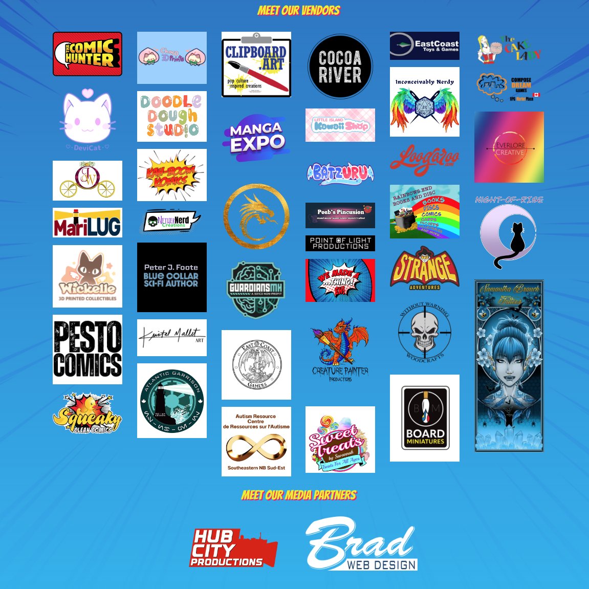 ECCExpo's tweet image. Check out the vendors coming to ECCE this year! You can find out more about each of them on our website at the link below:
eastcoastcomicexpo.com/our-vendors/
East Coast Comic Expo is on Friday evening June 13th and all day Saturday June 14th at the Moncton Coliseum. See you there!