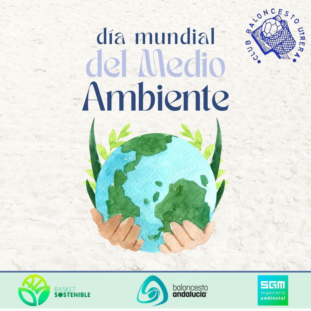 Club Baloncesto Utrera (@cbutrera) on Twitter photo 🌍Hoy celebramos el Día mundial del medio ambiente
Desde CBUtrera nos unimos al compromiso por un planeta más verde y sostenible.Cada detalle cuenta,recicla,cuida el agua, respeta la naturaleza y sobre todo actua con conciencia
<a href="/FAB_Andaluza/">Federación Andaluza de Baloncesto</a>
<a href="/sgm_ambiental/">SGM Ingeniería Ambiental</a>
#BECAVERDE
#SomosCBU 🌍Hoy celebramos el Día mundial del medio ambiente
Desde CBUtrera nos unimos al compromiso por un planeta más verde y sostenible.Cada detalle cuenta,recicla,cuida el agua, respeta la naturaleza y sobre todo actua con conciencia
<a href="/FAB_Andaluza/">Federación Andaluza de Baloncesto</a>
<a href="/sgm_ambiental/">SGM Ingeniería Ambiental</a>
#BECAVERDE
#SomosCBU