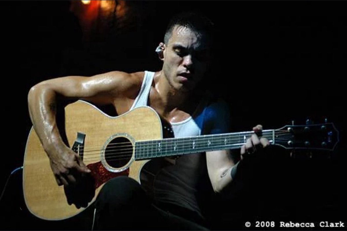 10YearsAssoc's tweet photo. Happy Vodinh Variety day on the acoustic guitar back in 2008! Courtesy of @rebeccaclarkphotography ! 

ON THIS DAY: June 5th, 2005 the band played in Farmingdale, NY with @theexiesofficial . Would love to find some old setlists! 

@10years @mattwantland https://t.co/yw094eqNDx
