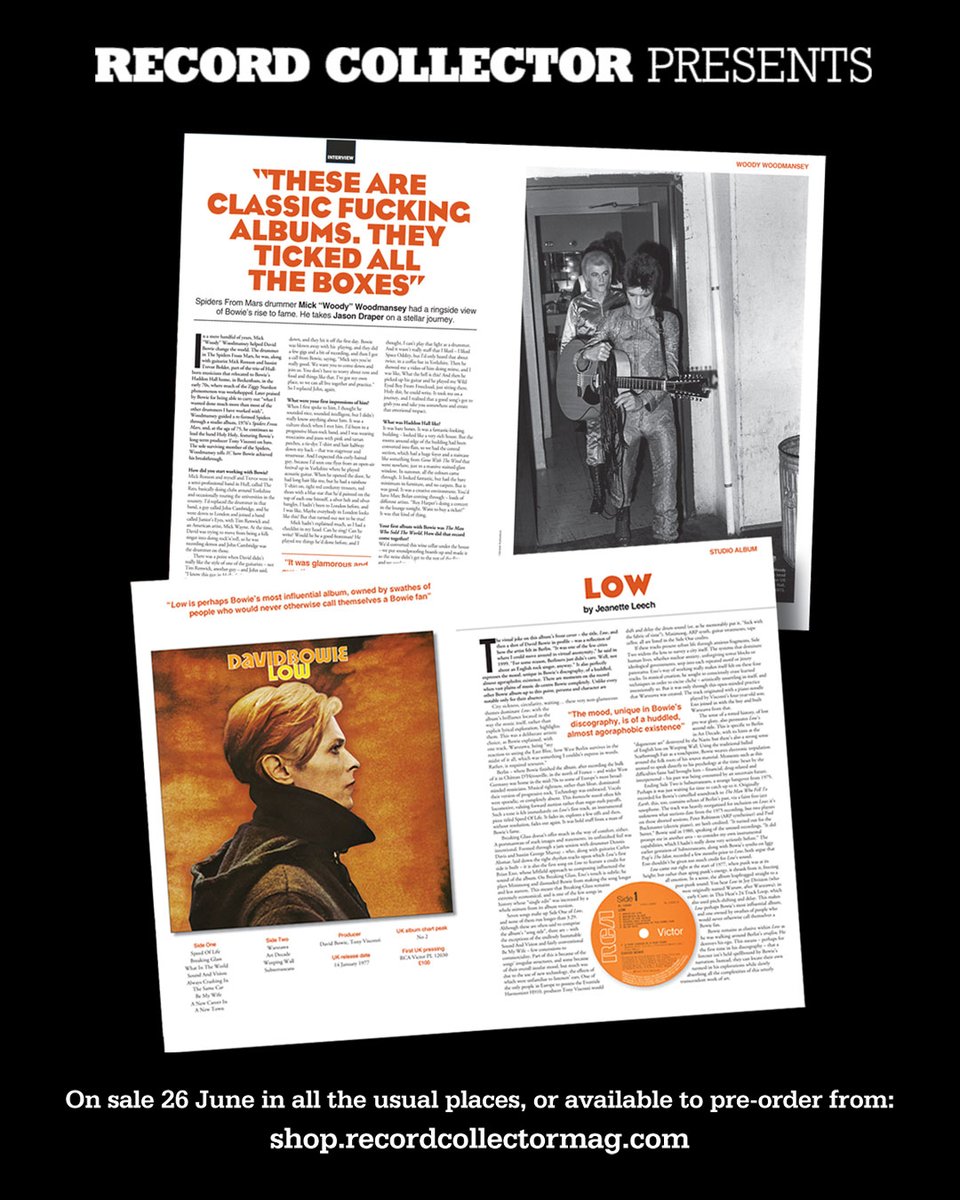 RECORD COLLECTOR PRESENTS... DAVID BOWIE

“We let him fill our needs…”

Regular contributor to these pages and DavidBowie.com, Jason Draper, has been in touch with a heads up on some exciting news for Bowie collectors everywhere.

Jason has taken a short break from