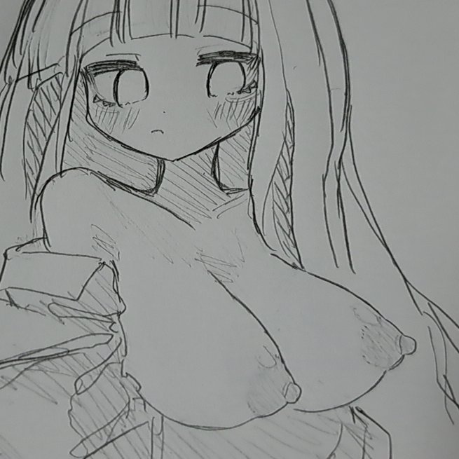 ひさしぶりにおっぱい描いたし寝る 