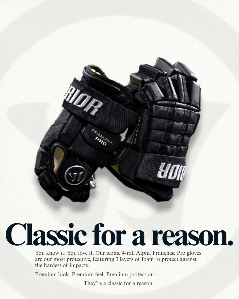 What can we say? They’re classics for a reason.

#TraditionUpgraded #AlphaFranchisePro #WarriorHockey #BreakTHROUGH