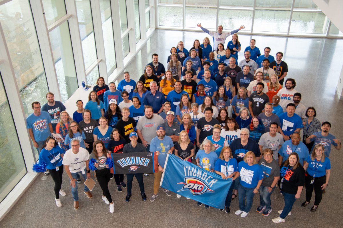 OMRF (@omrf) on Twitter photo OMRF knows how to Thunder up! 🏀⚡💙 Good luck to the <a href="/okcthunder/">OKC THUNDER</a> in the NBA finals!
We are proud Thunder fans and proud members of the OKC community! Who's watching the game tonight? OMRF knows how to Thunder up! 🏀⚡💙 Good luck to the <a href="/okcthunder/">OKC THUNDER</a> in the NBA finals!
We are proud Thunder fans and proud members of the OKC community! Who's watching the game tonight?