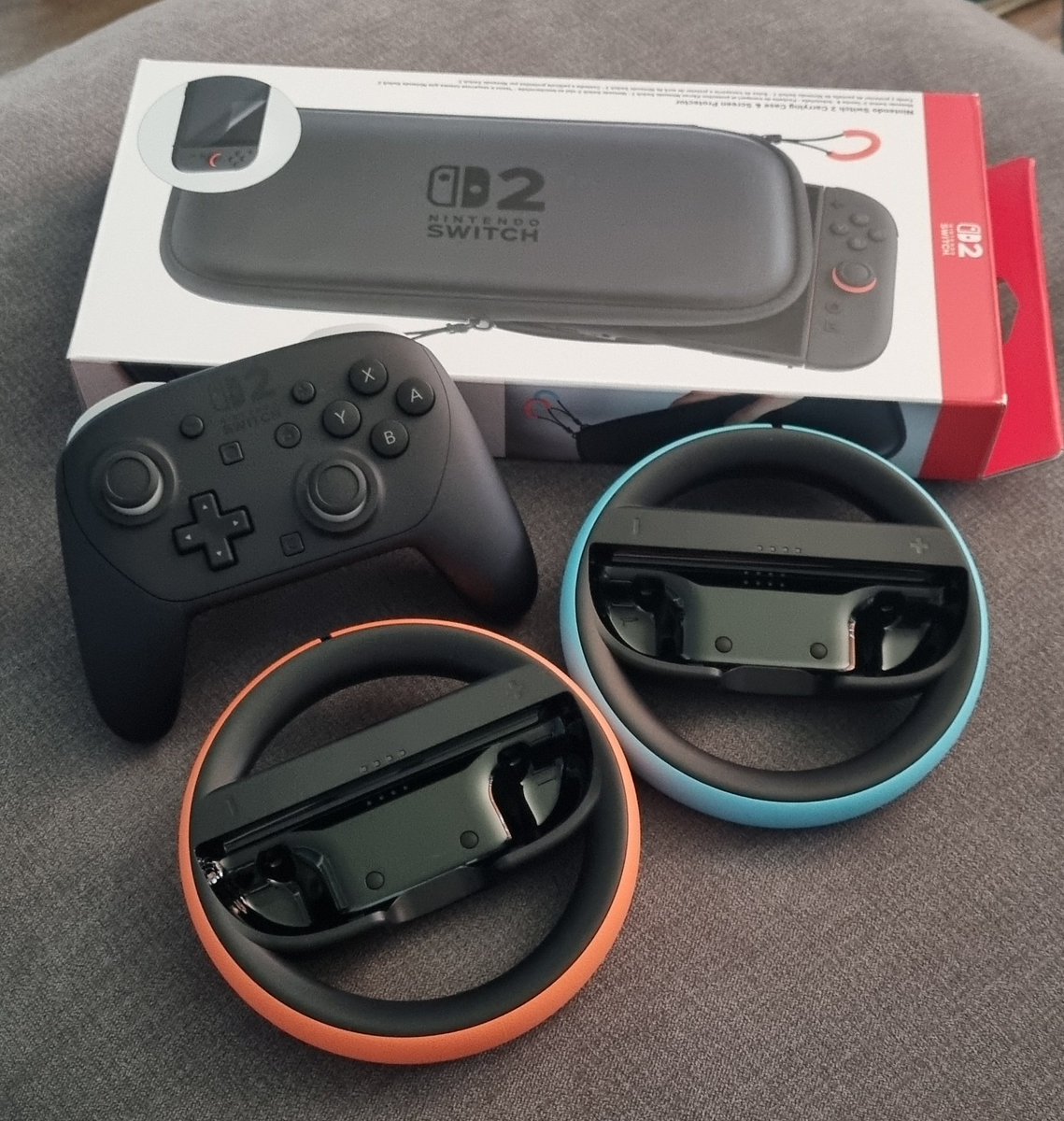At my friend's house. He's NOT so patiently waiting for the Switch 2 to arrive. The console hasn't, but the accessories have 😂 any time now...