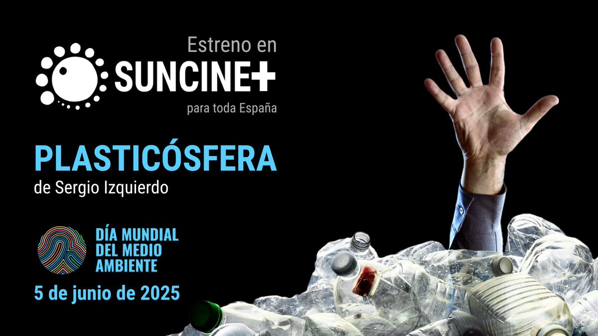 suncinefest's tweet image. 🌿 Especial #DiaMundialDelMedioAmbiente  en #SUNCINE+ en abierto y para toda España!  
📱📺 app.suncinefest.com
No te pierdas el documental &quot;Plasticósfera&quot; en la plataforma del Festival.
🌎 Por un Planeta #sinplasticos 
Más ℹ️ suncinefest.com