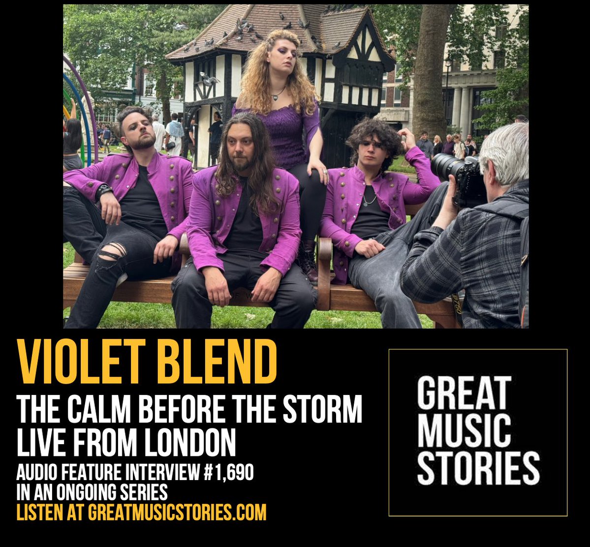 Guy B (@guyb_rockshow) on Twitter photo Live in London - the calm before the storm! Brand new interview from Soho with <a href="/VioletBlend/">Violet Blend</a> now up on the GMS website. Crazy fun. Listen at greatmusicstories.com/2025/06/05/vio…
😎☮️💜💥☮️ Live in London - the calm before the storm! Brand new interview from Soho with <a href="/VioletBlend/">Violet Blend</a> now up on the GMS website. Crazy fun. Listen at greatmusicstories.com/2025/06/05/vio…
😎☮️💜💥☮️