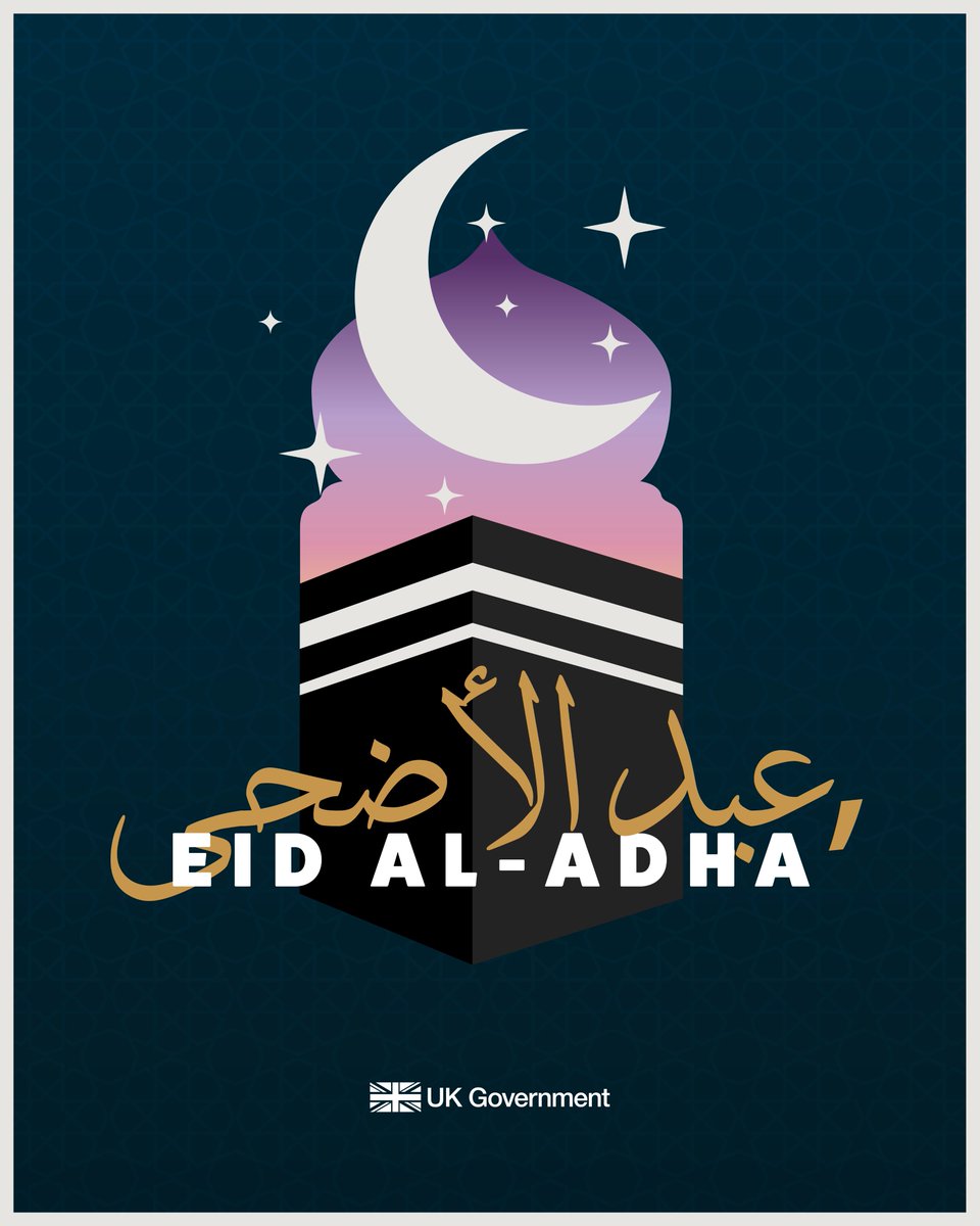 To all Muslims celebrating, I wish you and your loved ones a joyous and peaceful Eid al-Adha. Eid Mubarak! 🌙