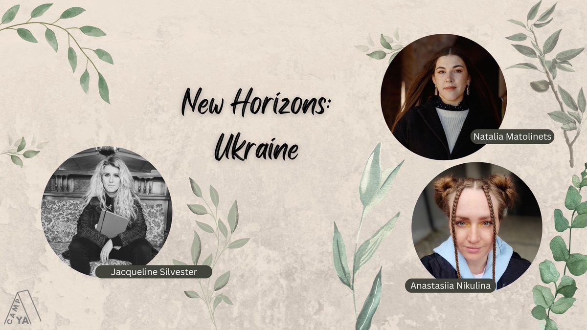 CampYAFEST's tweet photo. Join host @silvester_jacky as she leads a discussion with popular Ukrainian YA authors @NatalyMatolinec and @banannovastreet on the ups and downs of writing, the changes in Ukrainian publishing, and how to channel your feelings into your art. #CampYA
https://t.co/hMLNrjcS4g https://t.co/jRZFWLtmuK