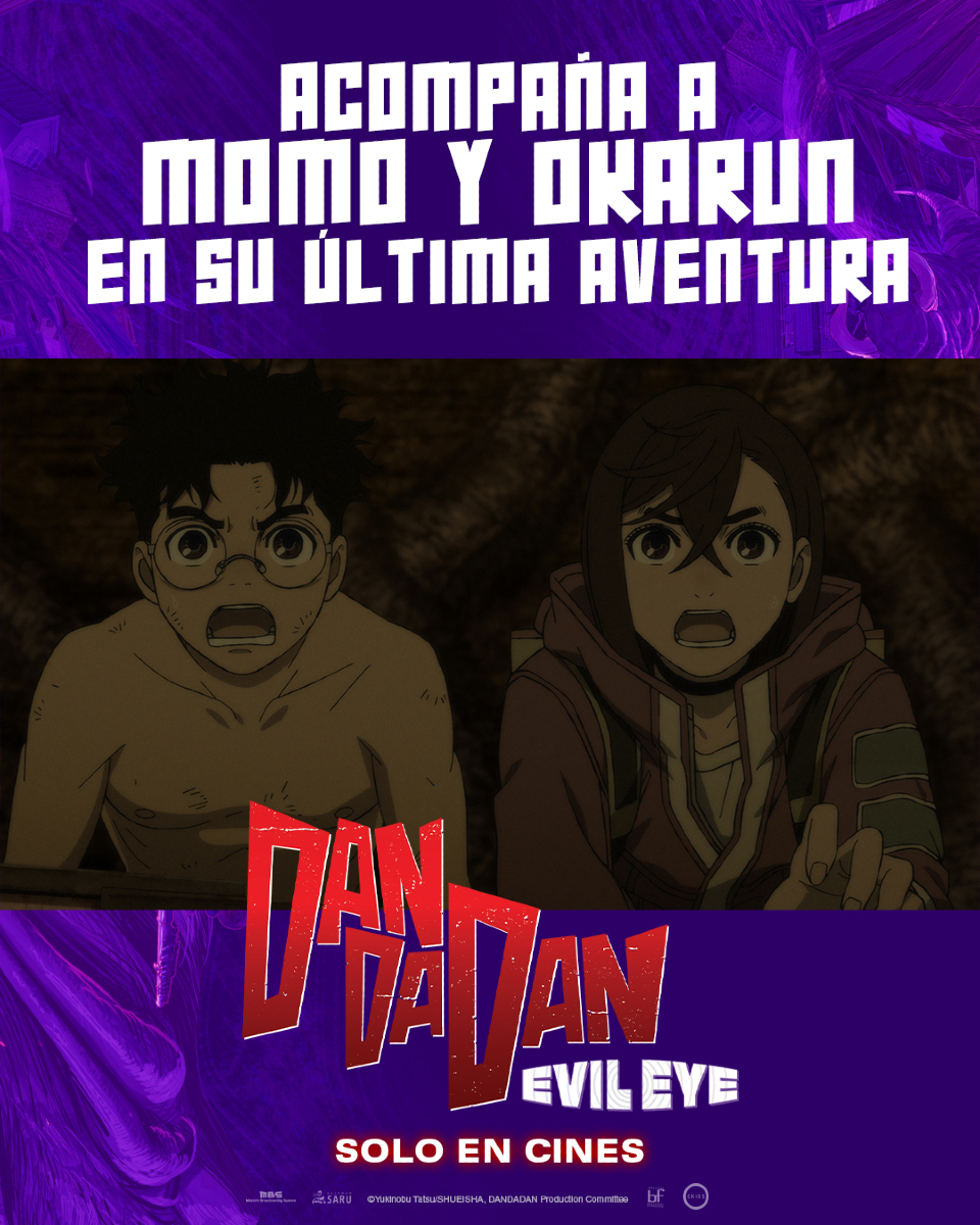 🚨ESTRENO🚨

Momo y Okarun listos para ver que sigue después de la primera temporada 😱

Dan Da Dan: Evil Eye ya disponible, solo en cines 🍿
PD: Además, disfruta de una entrevista exclusiva con los codirectores Fuga Yamashiro y Abel Gongora ❤️
#dandadan #bfdistribution #anime