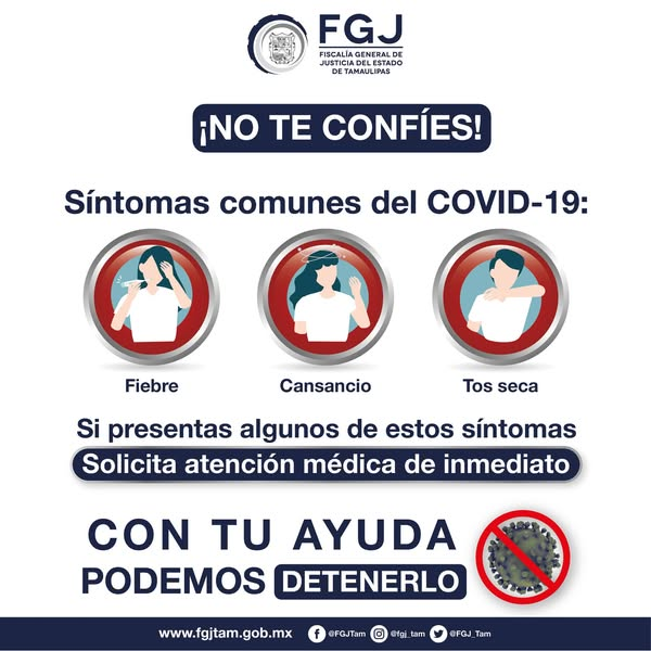 #FGJT_Informa 
Medidas de prevención para evitar contagios. #NoTeConfíes Emergencia sanitaria #COVID19.