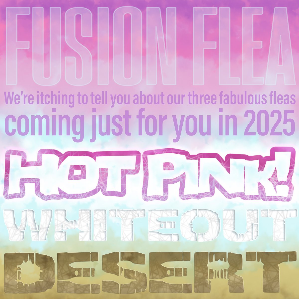 The fleas have been away too long and they're back very soon. We know you'll love them - now scratch that itch!