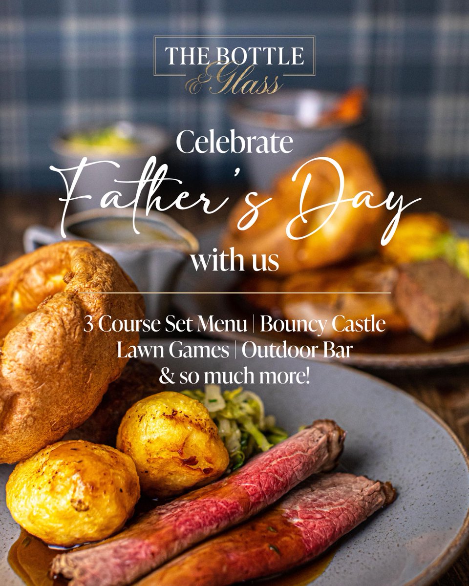 BottleGlassPub's tweet image. Our Fatherβs Day Menu is here!! π take a look: bit.ly/442bSbW
Make special memories this Fatherβs Day (Sunday 15th June) and treat Dad to great food, great beer & good vibes - you canβt really go wrong! ππΊ
Book your table now π΄ bit.ly/3ke9bgX