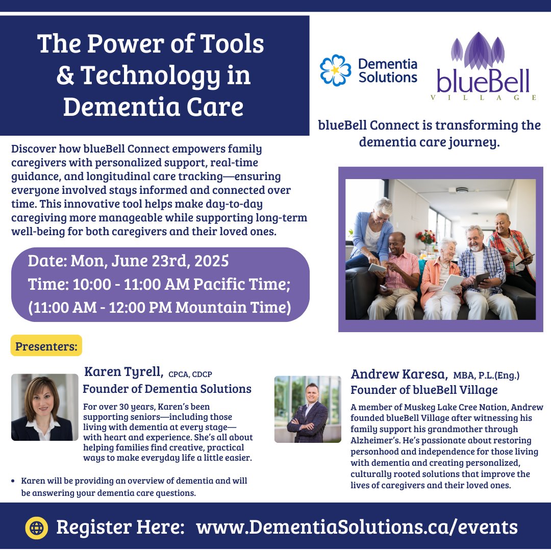 Dementia__Help's tweet image. Join us on a free zoom session to learn about a new technology that is transforming the dementia care journey - mailchi.mp/d07b6ba2ba95/c…

#dementiasolutions #bluebell #seniorsweek #dementiacare #newtechnology #freetalk #familycaregivers #familysupportmembership #anosognosia