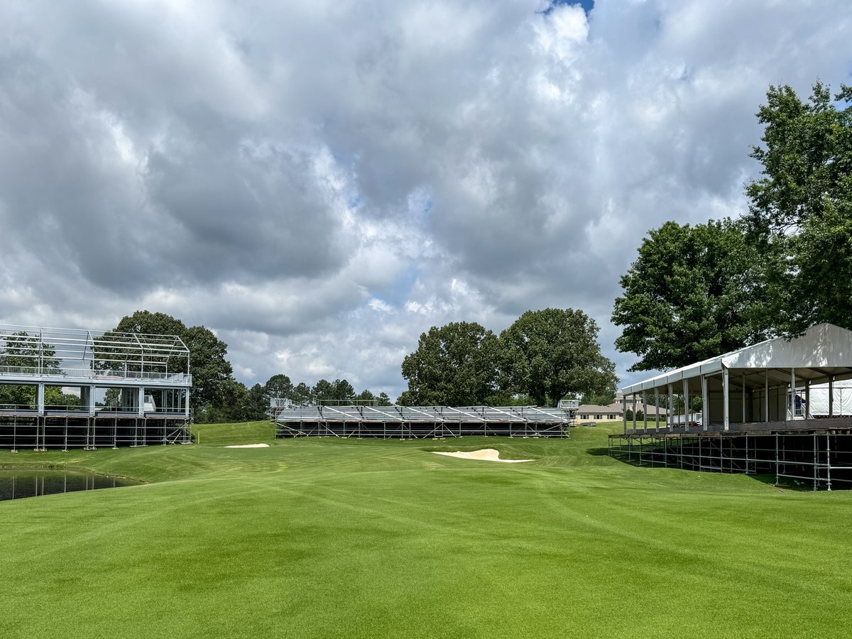 Coming along nicely 🛠👀

Bringing this event to life is no small feat, it’s one of the largest buildouts on the PGA TOUR calendar, requiring:

127,398 sq ft of tenting
220,673 sq ft of flooring
A dedicated 3-4 months to build and 2 months to break down

#FedExChamp