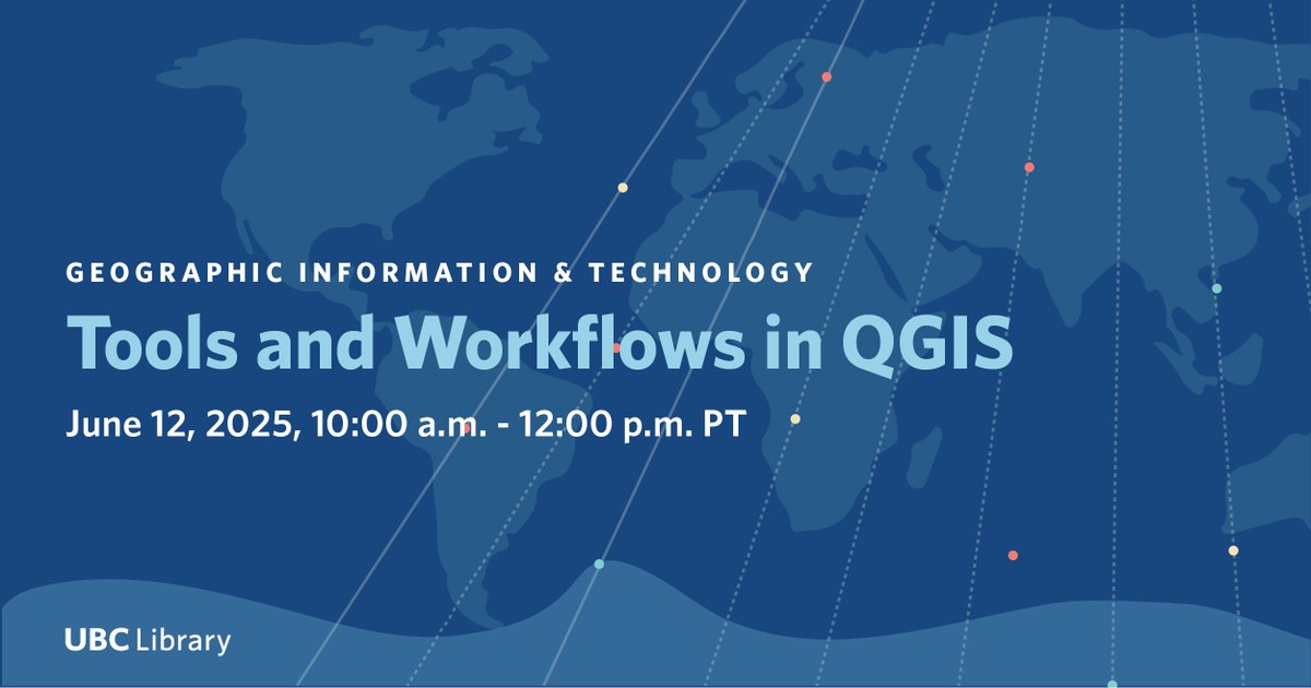 Join us for an intermediate-level workshop focused on common tools and workflows in QGIS. Learn how to set up a QGIS project, edit vector data from inside the GIS interface, answer spatial questions using basic vector analysis and more. bit.ly/43kSXsP
