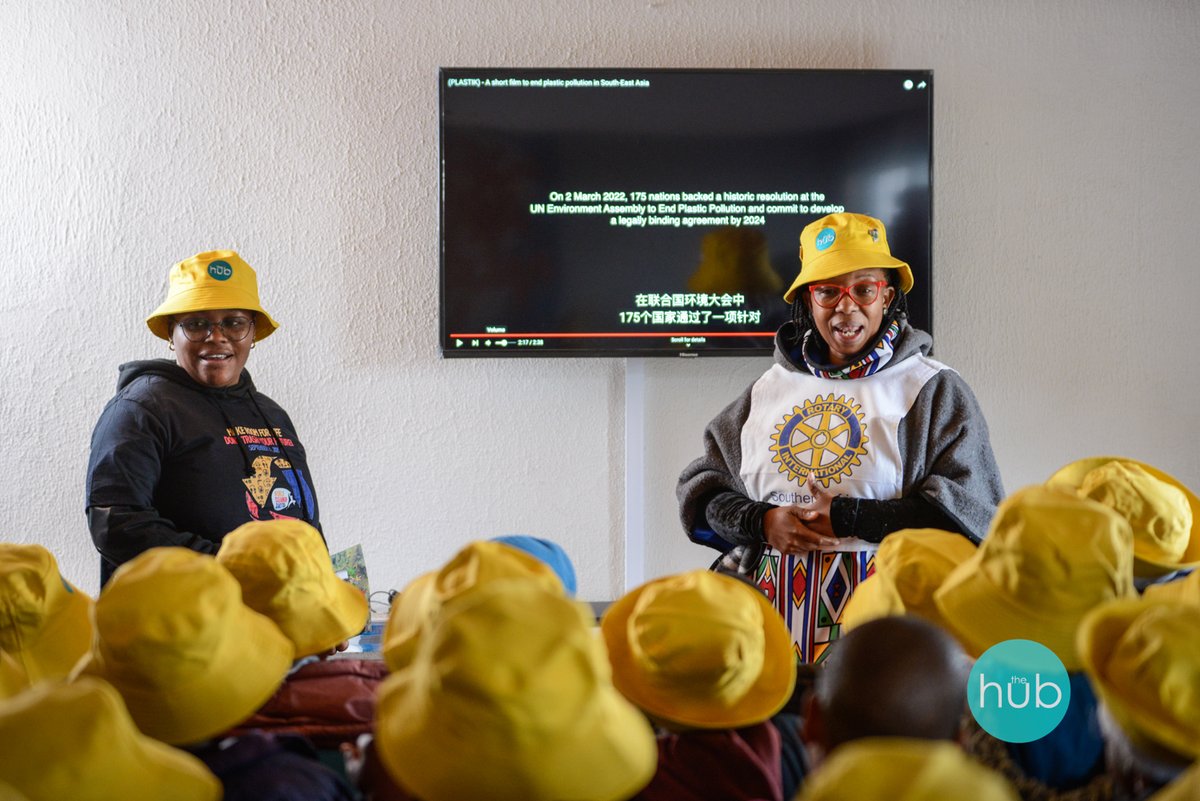 Since 2017 The Hub has been committed to environmental education &amp; activism in Morija! We've created art, eliminated single-use plastic from our programming, educated through workshops + cleanups &amp; empowered young people to be the change in their communities. #WorldEnvironmentDay