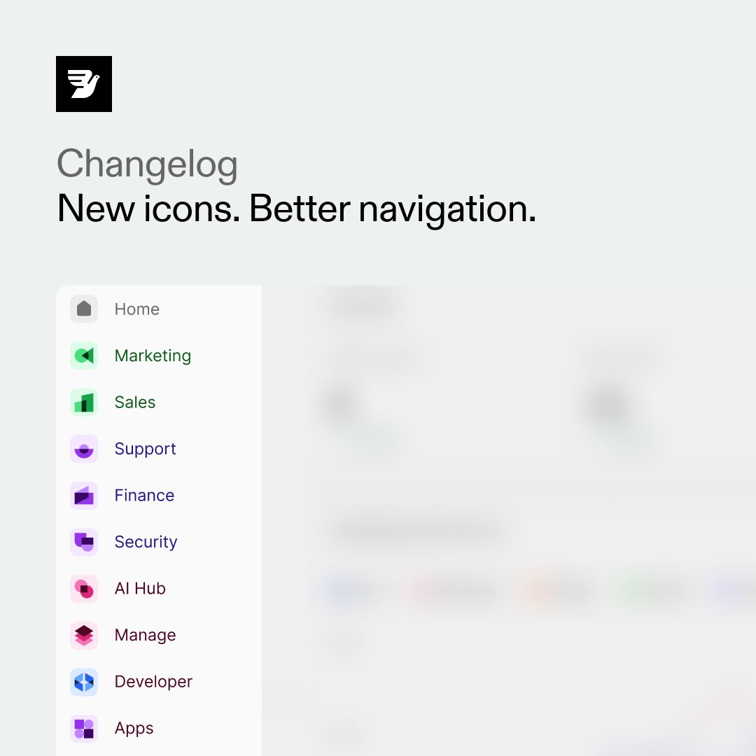 New look, same power. Redesigned icons across Bird deliver cleaner navigation and improved visual consistency. Find the updated iconography in your dashboard, plus preview upcoming designs for products in development. Check out our Changelog for more improvements.