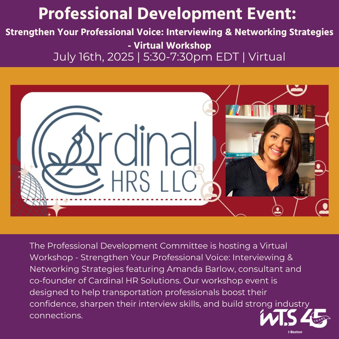 Join Us for a Virtual Workshop - Strengthen Your Professional Voice: Interviewing &amp; Networking Strategies.

Register here: wtsinternational.org/events/wts-bos…