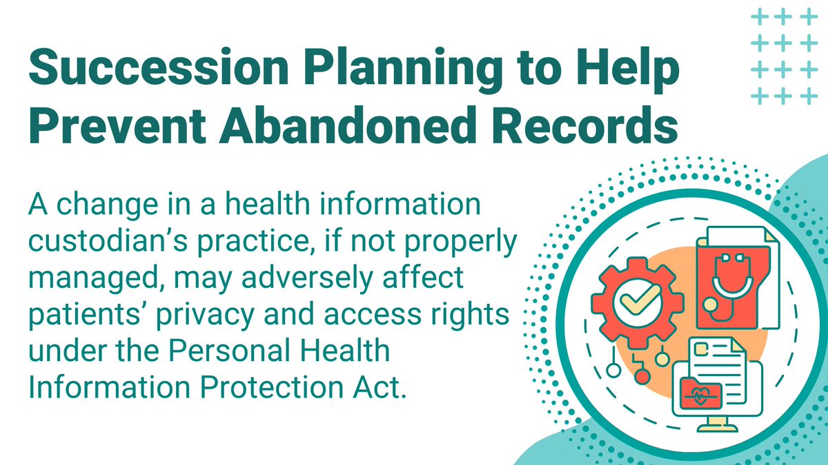 When your healthcare provider retires, what happens to your privacy rights? Without proper management, it could be compromised. A solid succession plan ensures uninterrupted care and privacy protection. Learn more in our fact sheet. ow.ly/cSer50W2xUf