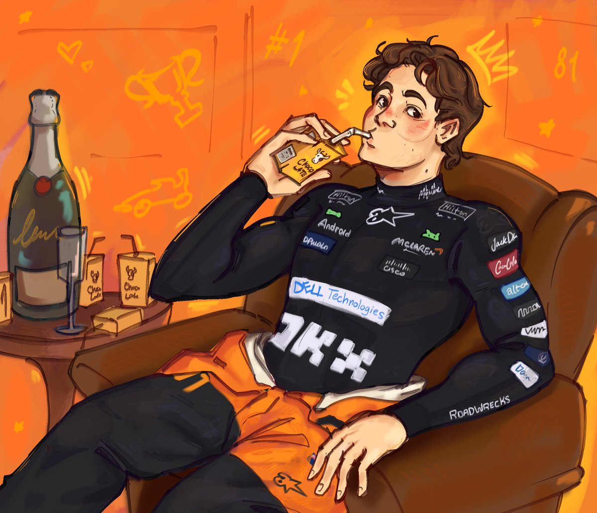 ROADWRECKS_f1's tweet image. post race win celebratory chocolate milk
#f1 #oscarpiastri