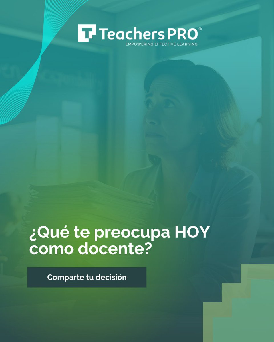 TeachersPro (@teacherspro_es) on Twitter photo 🎯 ¿Qué te preocupa HOY como docente?
Lo que te inquieta hoy… puede ser el inicio del cambio mañana.
🔗 Únete a la comunidad +PRO → teacherspro.com
📩 contact@teacherspro.com
🌐 teacherspro.com
#DocentesQueTransforman #TeachersPRO 🎯 ¿Qué te preocupa HOY como docente?
Lo que te inquieta hoy… puede ser el inicio del cambio mañana.
🔗 Únete a la comunidad +PRO → teacherspro.com
📩 contact@teacherspro.com
🌐 teacherspro.com
#DocentesQueTransforman #TeachersPRO