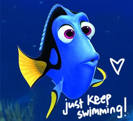 ROIFG_Marc's tweet photo. When live gets you down, do you wanna know what you've gotta do? Just Keep Swimming. ~ Dory, the character in the Disney/Pixar movie, 'Finding Nemo.' https://t.co/zTdQjh6SgV