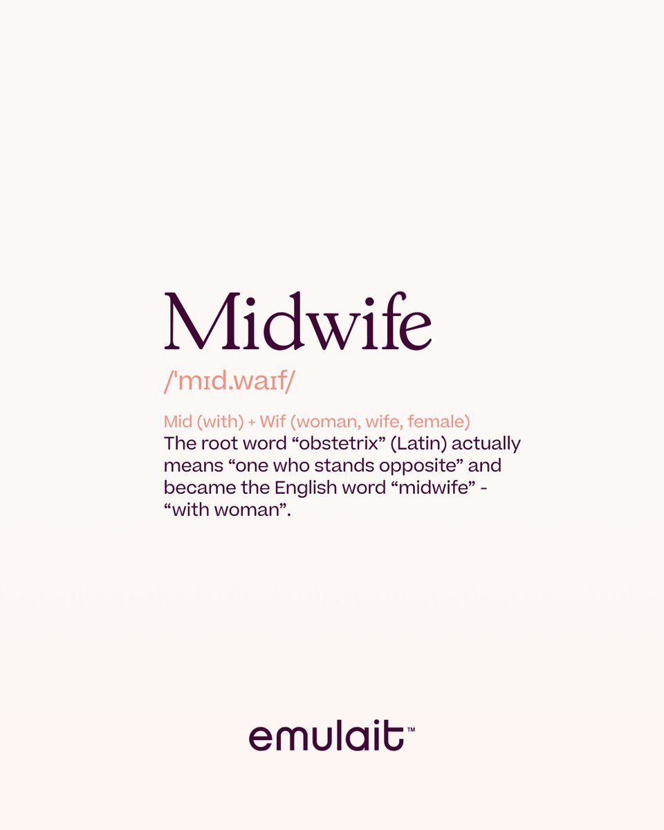 The word midwife means ‘with woman’: a beautiful reminder that birth is not just medical, it’s relational. Learn more about midwives and what they do over on our blog!

Read here: emulait.com/blogs/emulait/…