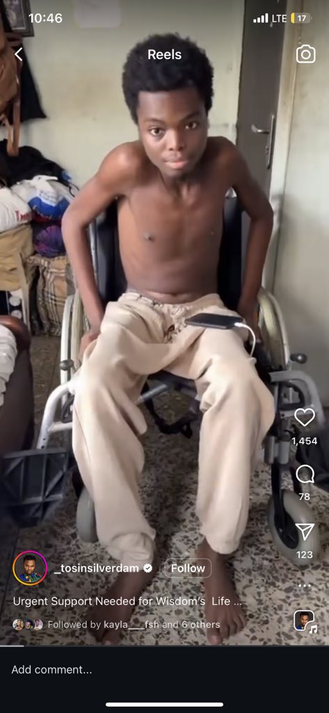 HorlarCraig's tweet photo. I'm reaching out today with a heavy heart to ask for your help. My dear friend, FALAIYE WISDOM AKINLOLUWA, is currently facing a serious medical condition and urgently needs surgery to survive and recover. https://t.co/lQzUaYlKIX
