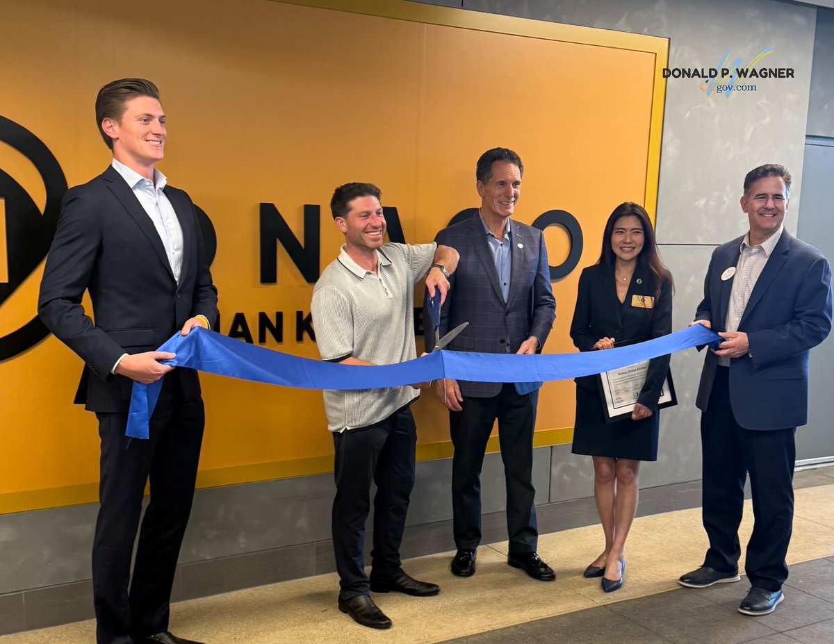 DonWagnerCA's tweet photo. My Field Representative, John Polk presented a certificate of recognition on my behalf at the grand opening and ribbon cutting of Monaco Italian Kitchen in Irvine on May 20.

Congratulations on your grand opening! https://t.co/7ZcfMvZKoj
