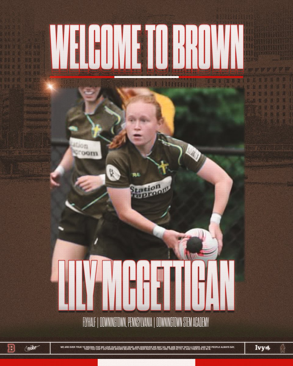Welcoming to Brown, Lily McGettigan of the incoming class of 2029!

Read more: brownbears.com/news/2025/6/5/…

#EverTrue