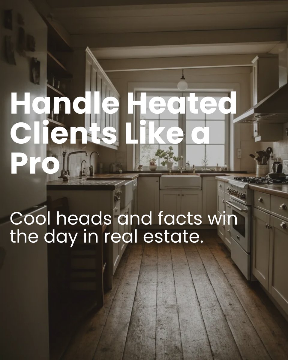 GetHomeWithJenn's tweet image. Tweet: 

When clients get heated, don't sweat it! 💦 Stay calm, listen actively, and let facts guide the conversation. In Durham's real estate hustle, patience is your best ally. How do YOU handle stressy client moments? Share your game plan! #RealEstateHacks